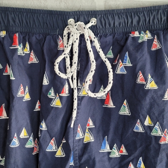 Tommy Hilfiger Tommy Trunks Sailboat Print Vintage Swim Trunks Men's Size XXL - Picture 4 of 10